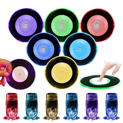 Led untersetzer set stück - led,