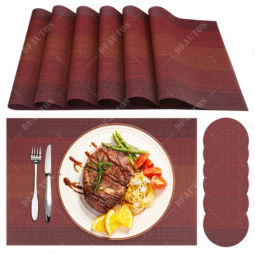 Pvc tischsets 6er set - tischsets,
