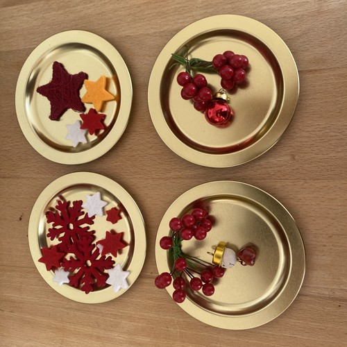 Untersetzer goldfarben blech - untersetzer,