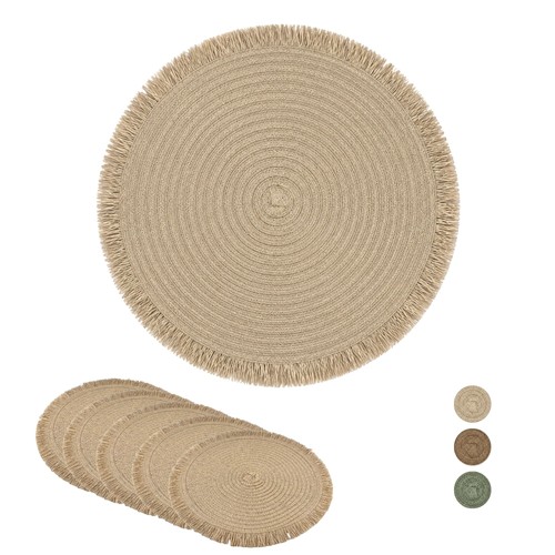 Platzsets rund boho - rund,