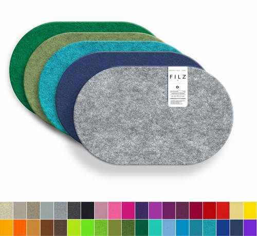 Oval filz untersetzer - -,