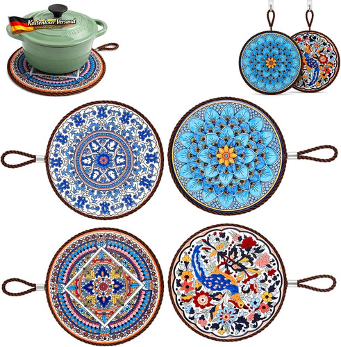 Untersetzer set keramik - keramik, kork