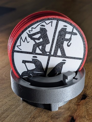 Feuerwehr untersetzer mit - feuerwehr,