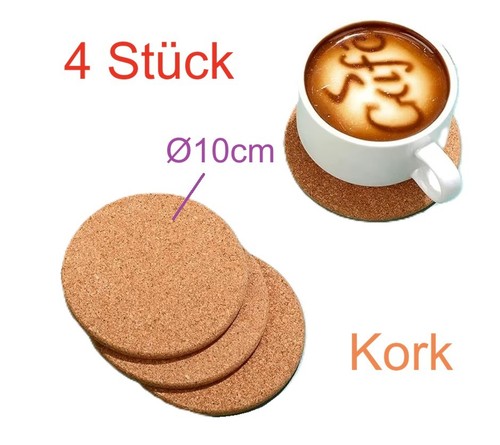 Kork untersetzter 10cm - untersetzter,