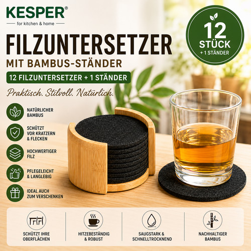 Kesper filz untersetzer - filz, +