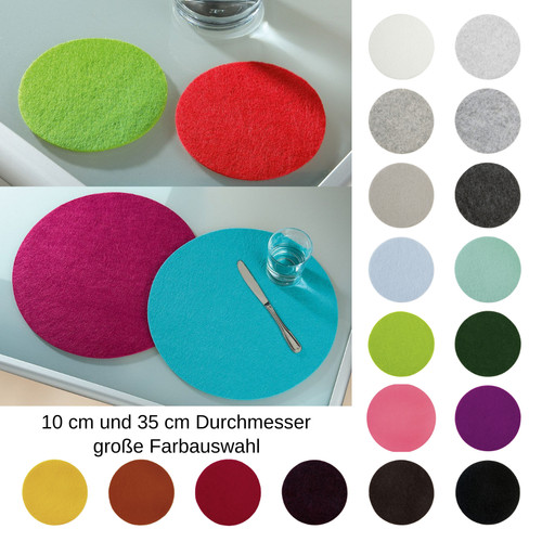 Filz untersetzer rund - untersetzer,